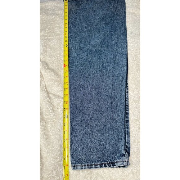 Levis 550 Mens Dark Wash Loose Fit Straight Size 36/32 Y2K Dad Jeans Work Pants - Picture 11 of 15